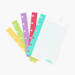 Fichas Pautadas Vertical 4x6 p/ Caderno Inteligente