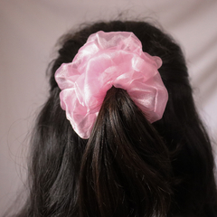 Scrunchie Opalina Rosa Mini