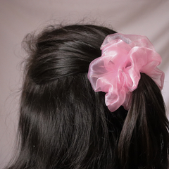 Scrunchie Opalina Rosa Mini - comprar online