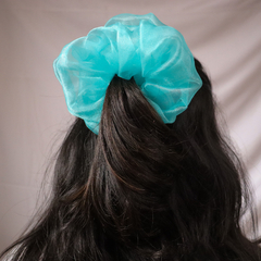 Scrunchie Turquesa Maxi - comprar online