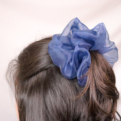 Scrunchie Ágata Azul Maxi