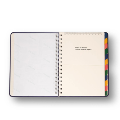 Planner Permanente Wire-O Pastel Block Semanal Notas A5 Color na internet