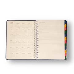 Planner Permanente Wire-O Jardim Semanal Notas A5 Xadrez Em Linhas - Themena Paperwork