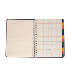 Planner Permanente Wire-O Jardim Semanal Notas A5 Xadrez Em Linhas - comprar online