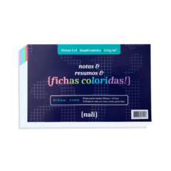 Fichas Coloridas Nalí 5x8 - comprar online