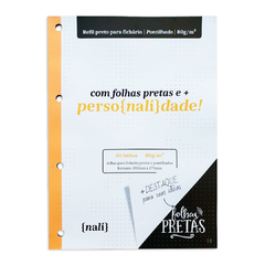 Bloco Preto p/ Fichário Nalí A4 - comprar online