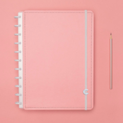 Caderno Inteligente Grande Rose Pastel