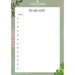 Bloco Planner To Do List Plantae - Themena Paperwork