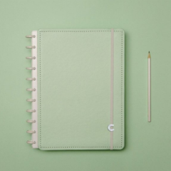 Caderno Inteligente Grande Verde Pastel