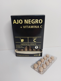 Ajo negro + vit C blister 10 comp Biofit