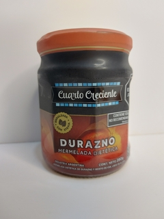 Mermelada con stevia durazno Cuarto Creciente