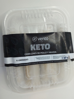 Canelones de pollo y muzzarella Keto Vento