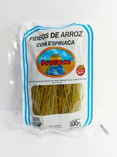 Fideos espinaca Soyarroz SIN TACC