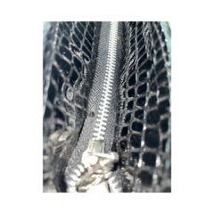 CARTERA LUDOVICA - Charol croco blanco c/charol croco negro. Tapas (SALE) en internet