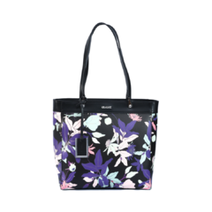 CARTERA IMPORTADA ANEU - Black Flowers - tienda online