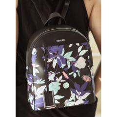 MOCHILA IMPORTADA LIV - Black Flowers