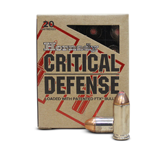 Munição Hornady Critical Defense .40S&W 165GR