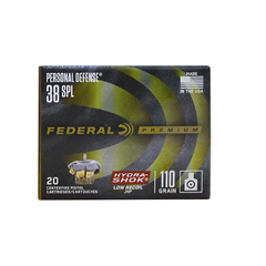 Munição Federal Hydra Shok JHP .38SPL 110GR