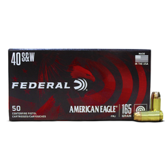 Munição Federal American Eagle FMJ .40S&W 165GR
