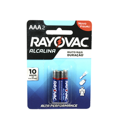 PILHA AAA 1.5V PALITO ALCALINA RAYOVAC