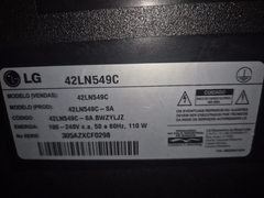 TV USADA LG MODELO:42LN549C