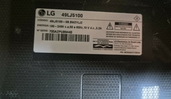 TV USADA SMART LG MODELO:49LJ5100 (DEFEITO:TELA)