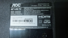 TV USADA AOC MODELO:43S5295/78 (DEFEITO:TELA)