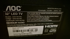 TV USADA SMART AOC MODELO:32S5195/78G (DEFEITO:TELA)