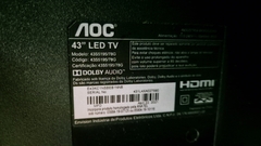 TV USADA SMART AOC MODELO:43S5195/78G (DEFEITO:TELA)