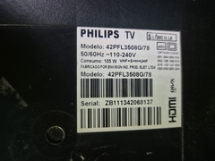 TV USADA PHILIPS MODELO:42PFL3508G/78 (DEFEITO:TELA)