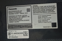 TV USADA PANASONIC MODELO:TC-49ES630B (DEFEITO:TELA)