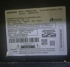 TV USADA SMART SAMSUNG MODELO: UN50RU7100G (DEFEITO:TELA)