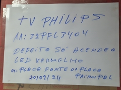 TV USADA PHILIPS MODELO:32PFL3404/78 (DEFEITO:TELA E PLACA PRINCIPAL) - loja online