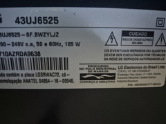 TV USADA SMART LG MODELO:43UJ6525 (DEFEITO:TELA)