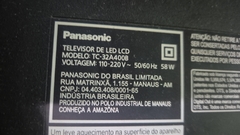 TV USADA PANASONIC MODELO:TC-32A400B (DEFEITO:LED E TELA)