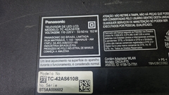 TV USADA SMART PANASONIC MODELO:TC-42A610B (DEFEITO:TELA)