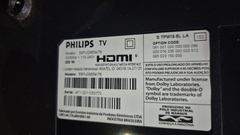 TV USADA PHILIPS MODELO:55PU6654/78 (DEFEITO:TELA E LED)