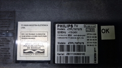 TV USADA PHILIPS MODELO:47PFL7007G/78 (DEFEITO:TELA)