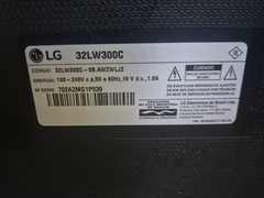 TV USADA LG MODELO:32LW300C (DEFEITO:TELA E LED)