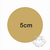 MDFL-Base circular 05cm mdf CRÚ 3mm (BR-5)+