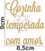 MDFL-Frase Cozinha temperada com amor. 25X3,5cm mdf CRÚ 3mm.s