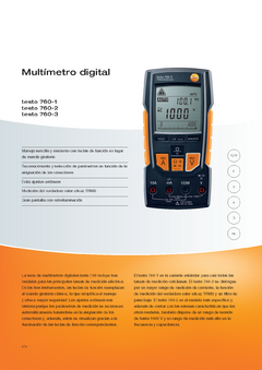 Tester 760-1 Multímetro Digital autodetección parámetros TESTO en internet