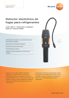 TESTO 316-3 - Detector de fugas de refrigerante - ACCURAXY SAS