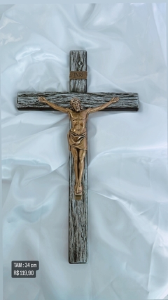 Crucifixo metal 34 cm