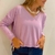 BLUSA DE TRICOT BASICA DECOTE V 734610