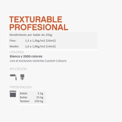 Revestimiento Plástico Texturable Profesional 25 kg en internet