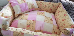 Cama Pet em Patchwork Dupla Face, Puro Romantismo!