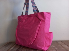 BOLSA BEACH TENNIS ROSA MANDALA - comprar online