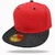 Gorra Visera Plana Infantil Rojo-Negro