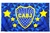 Bandera Boca 150 x 90 cm diseño Escudo y Estrellas